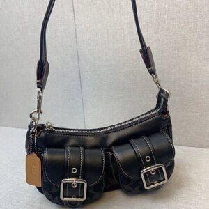 COACH shoulder bag CQ184 denim handbag